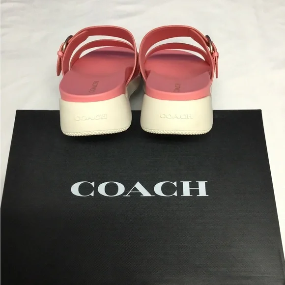 Coach Gwen Signature Sandal Color Pink/Lemonade. NIB - Picture 4 of 6